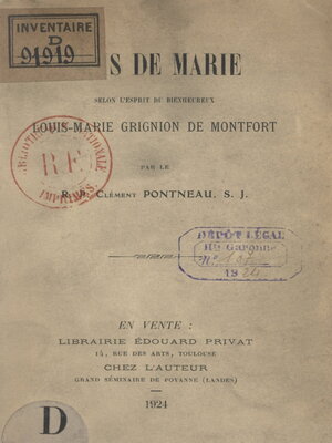 cover image of Mois de Marie, selon l'esprit du bienheureux Louis-Marie Grignion de Montfort